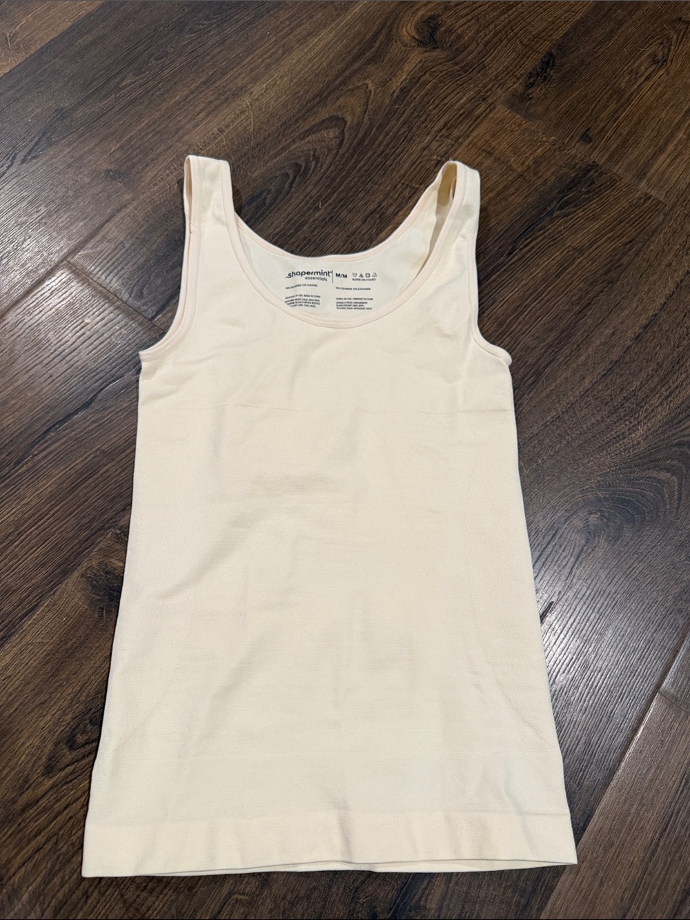 Shapermint Essentials Scoop Tank in Cream